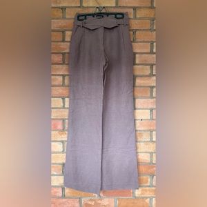 High waited wide leg trousers